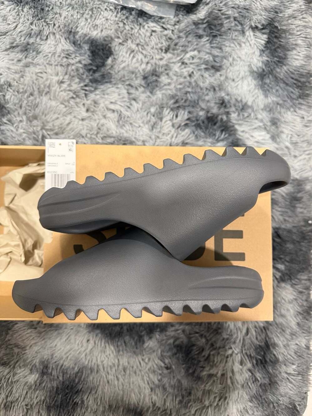 Adidas Yeezy Slide 'Slate Grey' ID2350 Size 9 - Picture 1 of 8